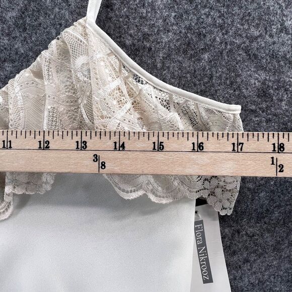 Flora Nikrooz UO Cami Top XS Cream Lace Semi Sheer Coquette Feminine Fairy NEW - Picture 5 of 12